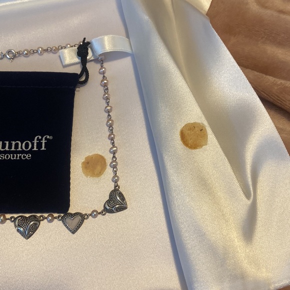 Fortunoff pink pearl, rose quartz and marcasite necklace - Picture 6 of 6